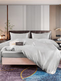 SilkSilky AU 22Momme Pure Silk Bedding Set Silver 004