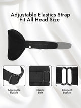 [Black] SilkSilky-AU Sleep Mask 004