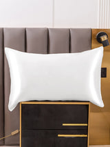 [White] SilkSilky-AU 19Momme Pure Silk Pillowcase 001
