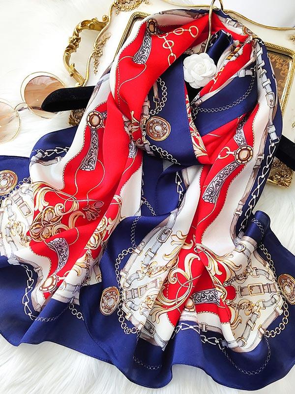 [P083] SilkSilky-AU Pure Silk Scarf 001,