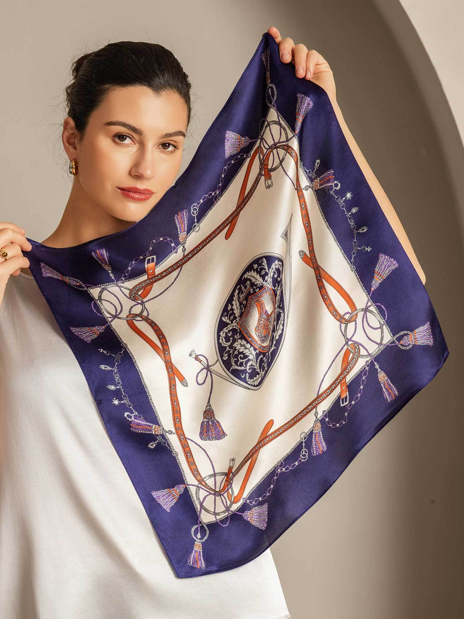 [P097] SilkSilky-AU Pure Silk Scarf 002,