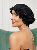 SilkSilky AU Pure Silk Sleep Cap Black 002