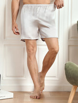 [Silver] SilkSilky-AU Men's Sleep Shorts 003