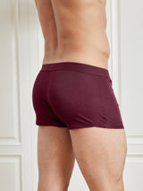 [Wine] SilkSilky-AU 100% Silk Jersey Men's Underwear 002