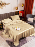 SilkSilky AU 19Momme Pure Silk Bedding Set Beige 001