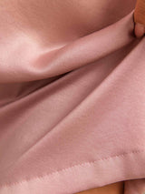 [Peach Skin] SilkSilky-AU 19Momme Machine-Washable Silk Short Sleeve Round Neck Nightgown 005