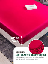 [Wine] SilkSilky-AU 19Momme Bedding Set 004