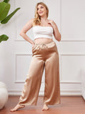 SilkSilky AU Pure Silk Plus Size Womens Pants Champagne 001