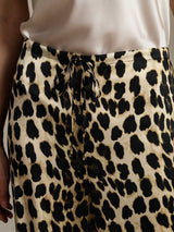 [Leopard] SilkSilky-AU 19Momme Silk Womens Pants 007,