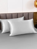 SilkSilky-AU 19Momme Pure Silk Pillowcase Silver 005