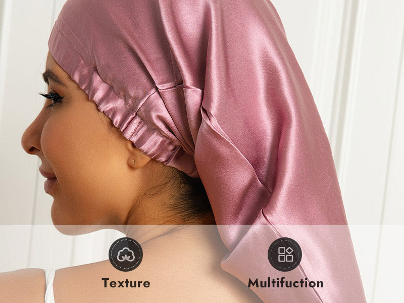 3-Luxurious Long Silk Bonnet