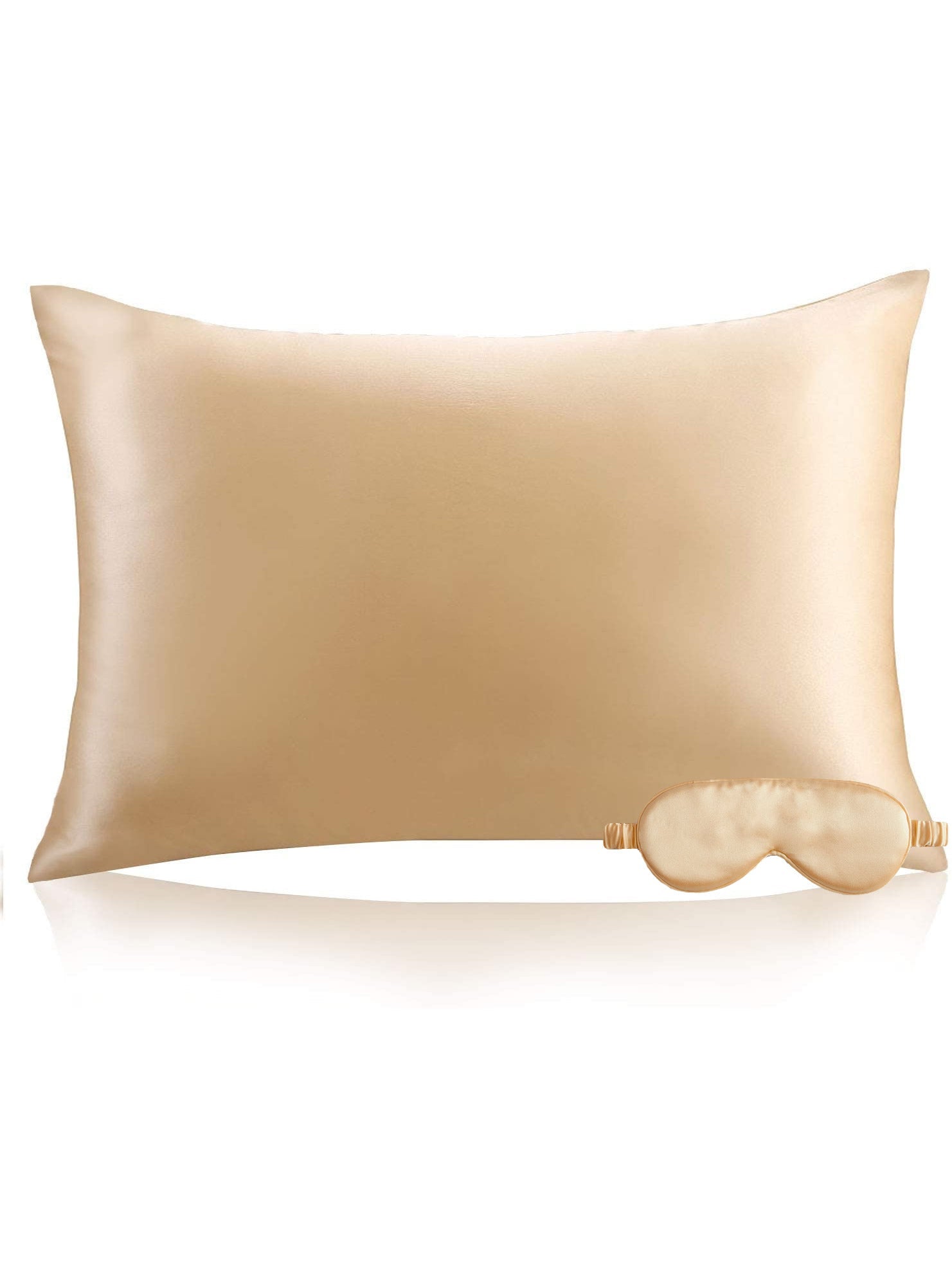 SilkSilky AU 22Momme Pure Silk Pillowcase Set Champagne 001