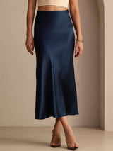 [Dark Blue] SilkSilky-AU Skirt 004