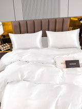 [White] SilkSilky-AU 22Momme Bedding Set 005