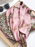 SilkSilky AU Pure Silk Scarf Leopard 002