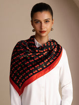 [Black Cherry] SilkSilky-AU Scarf 002