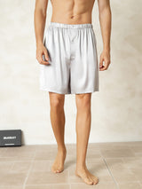 [Silver] SilkSilky-AU Men's Sleep Shorts 001