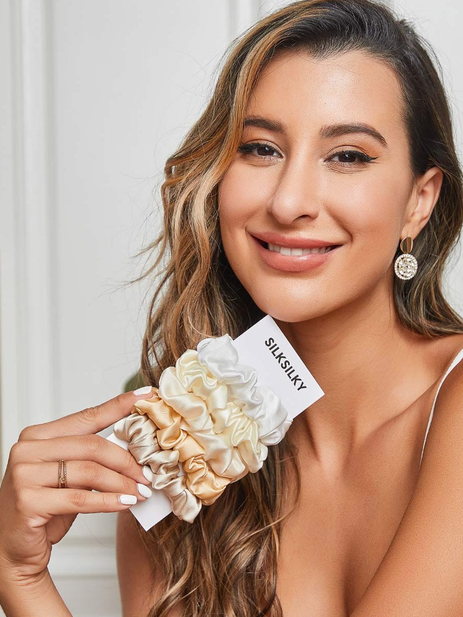 [Group3] SilkSilky-AU 19Momme Pure Silk Scrunchie 001