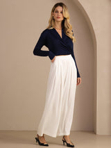[White] SilkSilky-AU Womens Pants 006