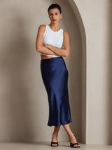 [Dark Blue] SilkSilky-AU Skirt 001