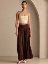[Coffee] SilkSilky-AU Womens Pants 006