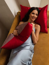 [MauveOrchid+Wine] SilkSilky-AU 19Momme Pure Silk Pillowcase 003