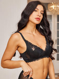Concise Lace Wireless Silk Knitted Bra (Panty not included)