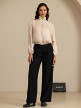 [Tan+Pink] SilkSilky-AU Long Sleeve Women's Outerwear 007