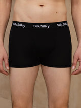 [Black] SilkSilky-AU 100% Silk Jersey Mens Underwear 005