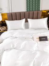 [White] SilkSilky-AU 25Momme Bedding Set 004