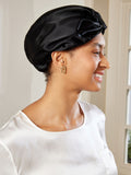 SilkSilky AU Pure Silk Sleep Cap Black 004