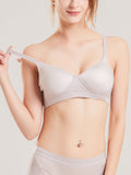 SilkSilky AU Silk Knitted Bra Gray 001