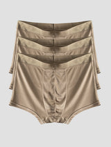 [Coffee] SilkSilky-AU 100% Silk Jersey Men's Underwear 006