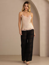 [Champagne] SilkSilky-AU Spaghetti Strap V Neck Camisole 007