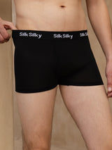 [Black] SilkSilky-AU 100% Silk Jersey Mens Underwear 004