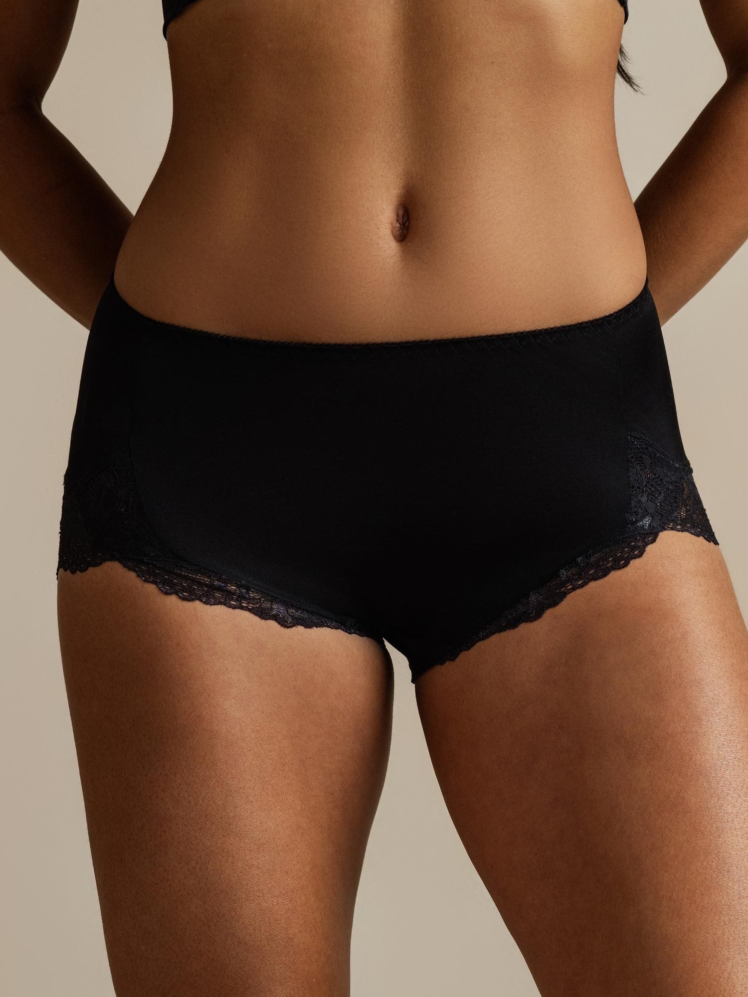 [Black] SilkSilky-AU Pure Silk Panty 006,