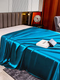 SilkSilky AU 22Momme Pure Silk Sheet Teal 004