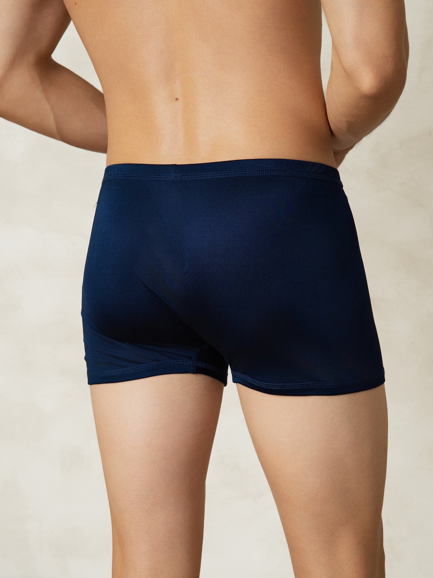 [Dark Blue] SilkSilky-AU Silk Knitted Mens Underwear 002