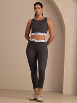 [Gray] SilkSilky-AU Sleeveless Crew Neck Women's Outfit Sets 003