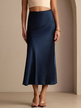 [Dark Blue] SilkSilky-AU Skirt 003