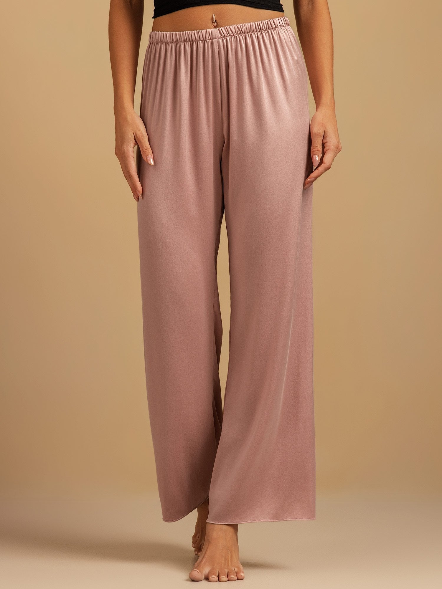 [Peach Skin] SilkSilky-AU 19Momme Machine-Washable Silk Women's Sleep Shorts 003