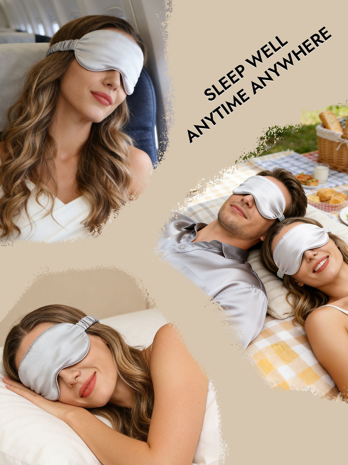 [Silver] SilkSilky-AU 19Momme Pure Silk Eye Mask 007