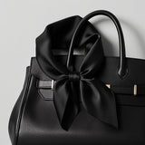 [Black] SilkSilky-AU Scarf 001