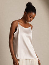 [Beige] SilkSilky-AU Spaghetti Strap Camisole 004