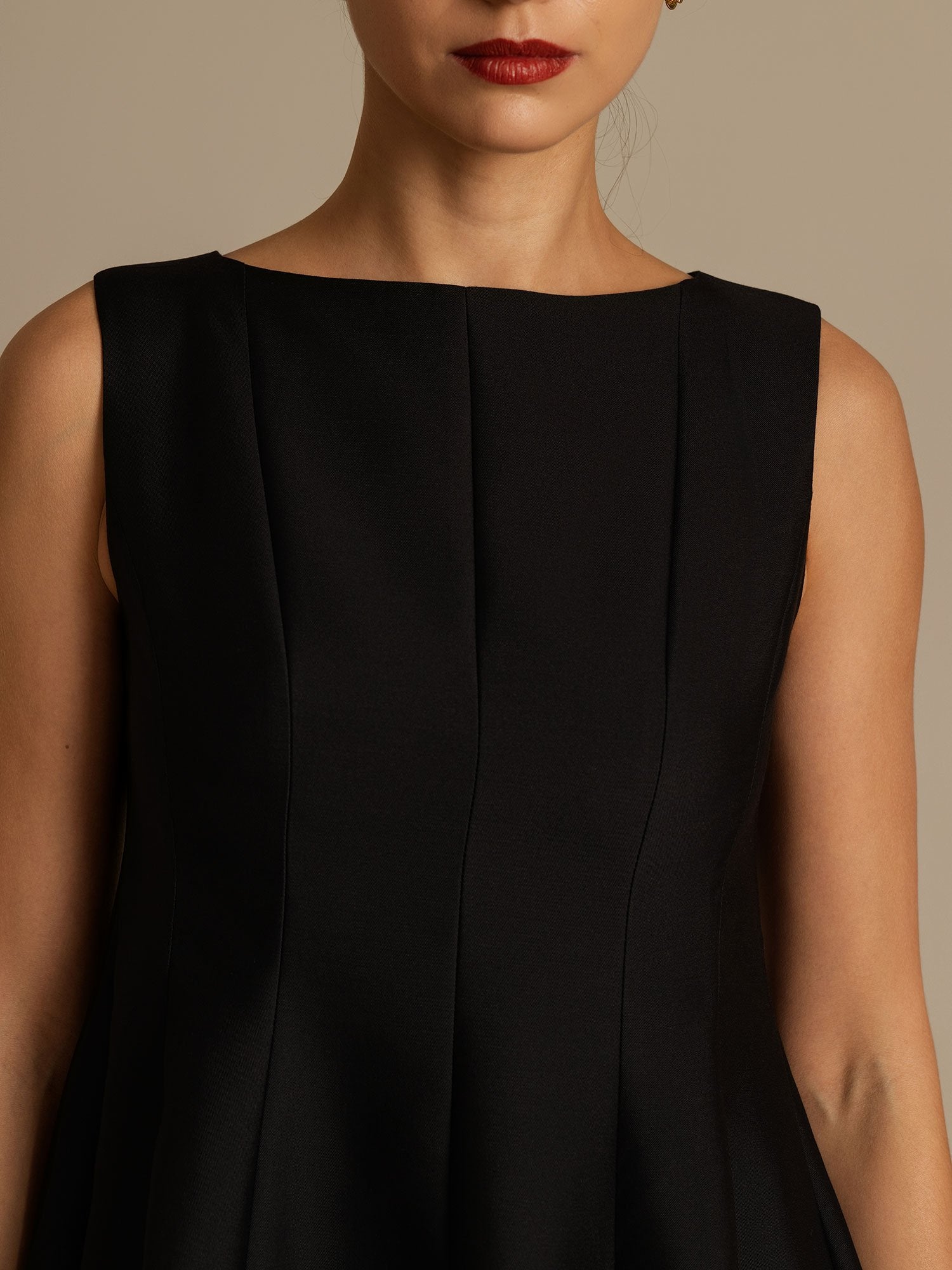 [Black] SilkSilky-AU 32Momme Wool Dress 004,