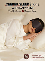 [Dark Gray] SilkSilky-AU 22Momme Sleep Mask 005
