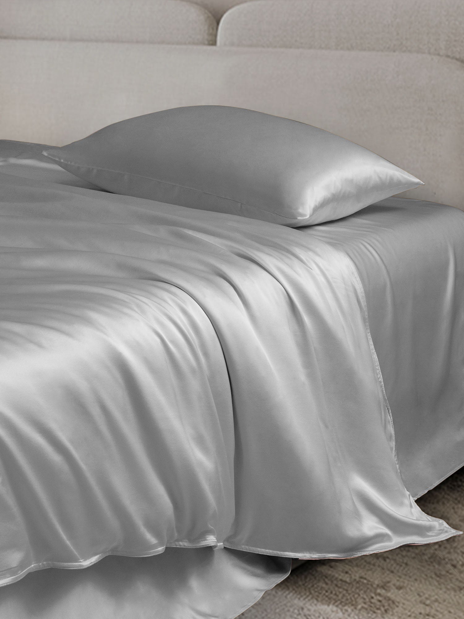 [Silver] SilkSilky-AU 19Momme Bedding Set 003