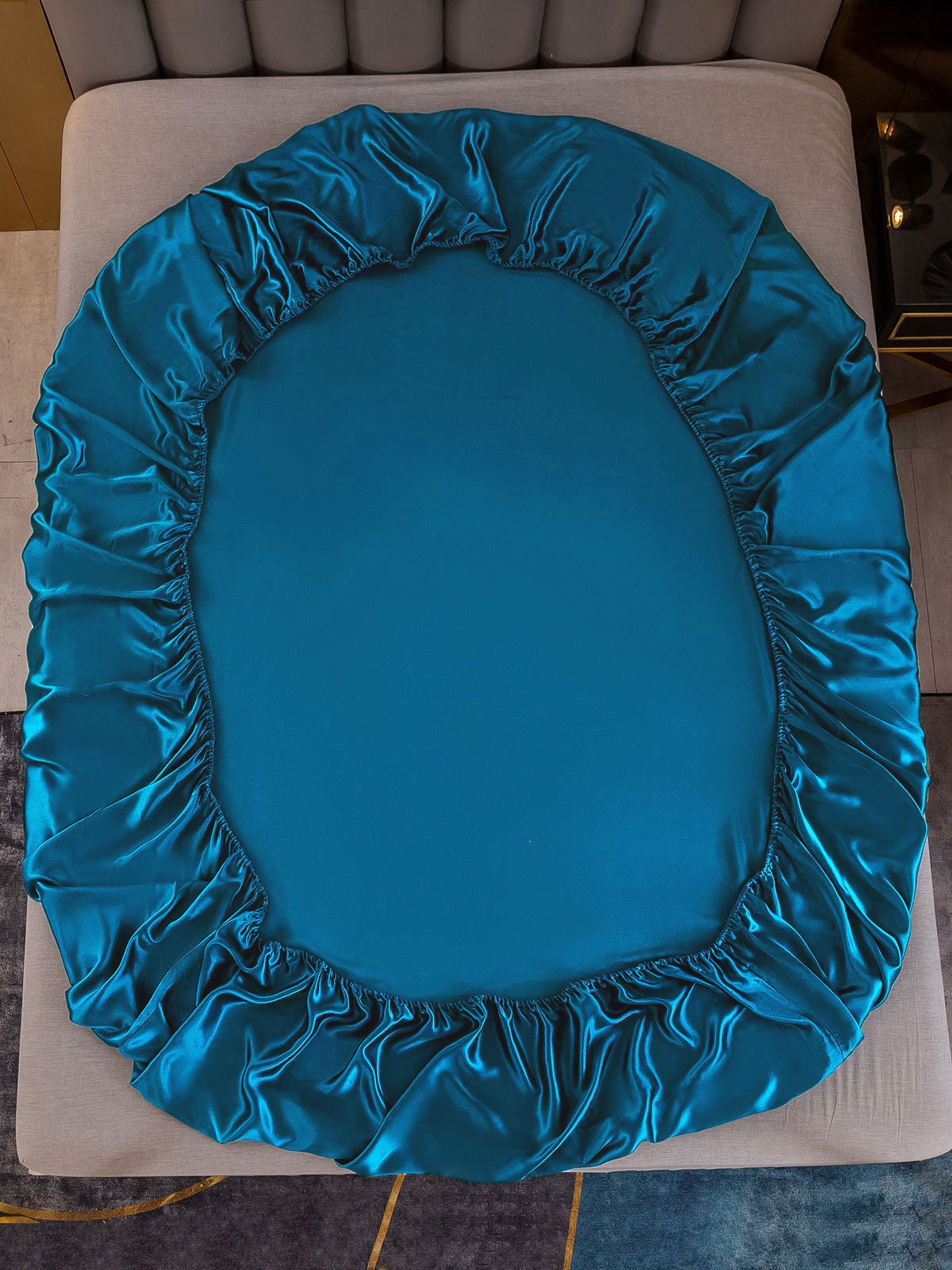 [Teal] SilkSilky-AU 22Momme Pure Silk Sheet 003