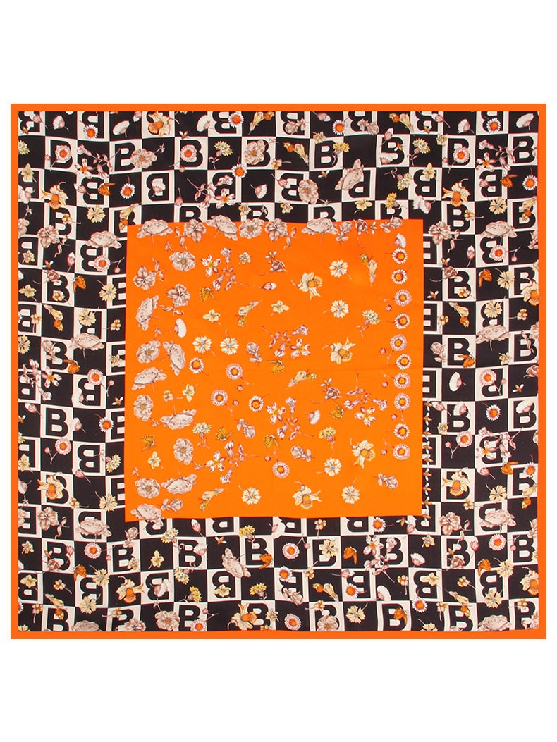 SilkSilky AU Pure Silk Scarf Orange 002