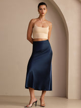 [Dark Blue] SilkSilky-AU Skirt 006